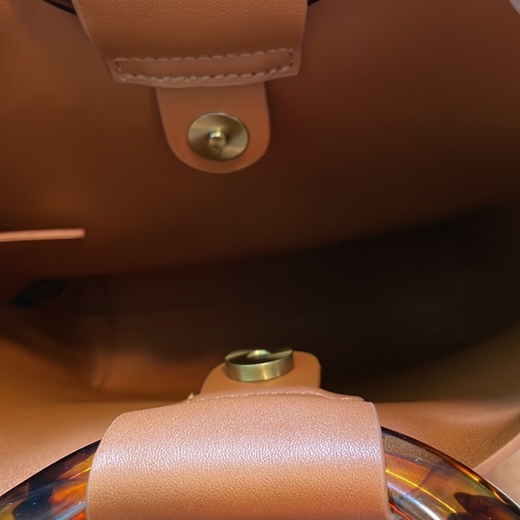 Anthropologie Lucite-Handle Tote Bag-use with Crossbody Strap or Handles - Picture 8 of 10